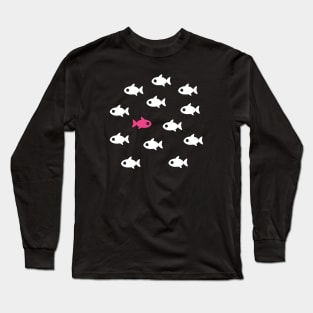 Fish swims against the stream, do it your way! - ORENOB Long Sleeve T-Shirt